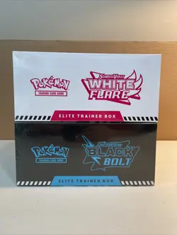 Pokemon Black Bolt and White Flare Elite Trainer Box ETB Set of 2 IN HAND - Image 5