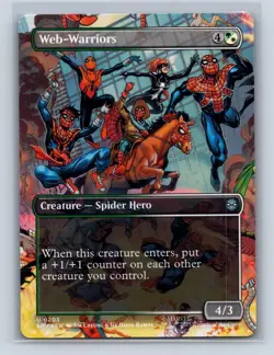WEB-WARRIORS (BORDERLESS) 203 UC MARVEL'S SPIDER-MAN MAGIC: THE GATHERING NM - Image 1