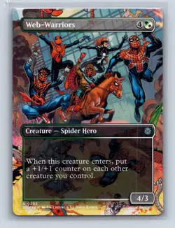 WEB-WARRIORS (BORDERLESS) 203 UC MARVEL'S SPIDER-MAN MAGIC: THE GATHERING NM - Image 1