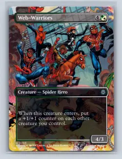 WEB-WARRIORS (BORDERLESS) 203 UC MARVEL'S SPIDER-MAN MAGIC: THE GATHERING NM - Image 1