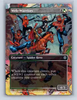 WEB-WARRIORS (BORDERLESS) 203 UC MARVEL'S SPIDER-MAN MAGIC: THE GATHERING NM - Image 1