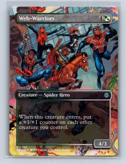 WEB-WARRIORS (BORDERLESS) 203 UC MARVEL'S SPIDER-MAN MAGIC: THE GATHERING NM - Image 1