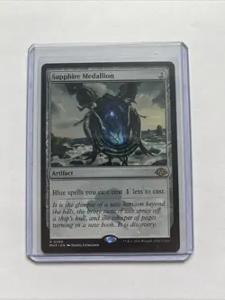 MTG Sapphire Medallion (Rare) Modern Horizons 3 NM a06 - Image 1