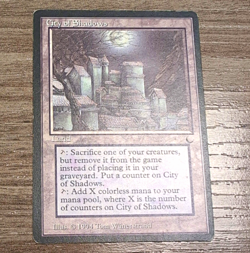 Wizards of the Coast City of Shadows MTG The Dark Land Rare Regular ENG 1994 - Image 1
