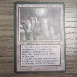 Wizards of the Coast City of Shadows MTG The Dark Land Rare Regular ENG 1994 - Image 2