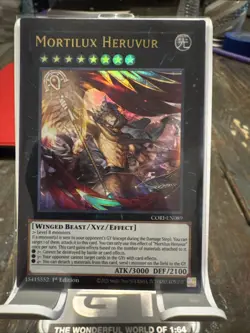 Yugioh Mortilux Heruvur CORI-EN089 Ultra Rare 1st Ed NM In Hand - Image 1