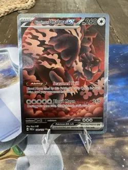 Pokemon Bloodmoon Ursaluna EX SIR Prismatic Evolutions 168/131 NM Fresh Pulled🔥 - Image 1