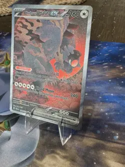 Pokemon Bloodmoon Ursaluna EX SIR Prismatic Evolutions 168/131 NM Fresh Pulled🔥 - Image 2
