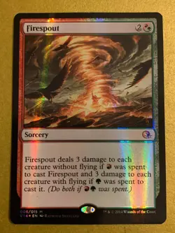 Magic The Gathering From The Vault Annihilation Firespout Foil Mythic ex con - Image 1