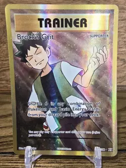 Pokemon Card TCG Brock's Grit 107/108 XY Evolutions Full Art Trainer 2016 MP - Image 1