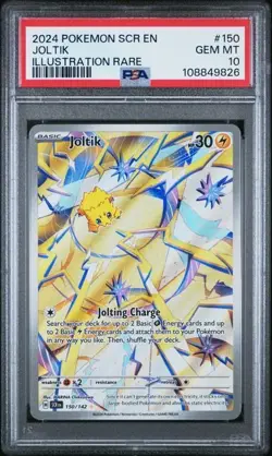 PSA 10 2024 POKEMON SCR EN-STELLAR CROWN #150 JOLTIK ILLUSTRATION RARE - Image 1