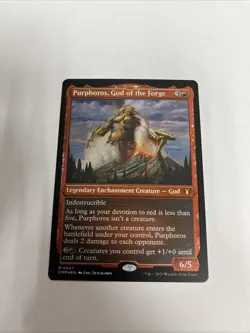 Purphoros God Of The Forge Foil Etched Card #0547 MTG LP - Image 1