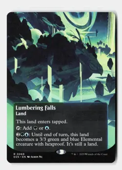 Lumbering Falls (0069) (Borderless) 69 Edge of Eternities: Stellar Sights MTG NM - Image 1