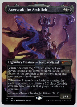 Acererak the Archlich 1784 Borderless Rainbow Foil DnD Secret Lair MTG Near Mint - Image 1