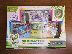 Pokemon TCG Sprigatito Pin Paldea Collection Booster Packs Box - SEALED - Image 1