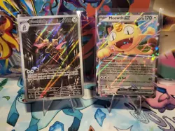 Pokemon TCG Perfect Order Lot of 2 Near Mint Cards Meowth Ex & Doublade IR - Image 1