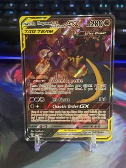 Pokemon Naganadel & Guzzlord GX TAG TEAM Alt Full Art Holo 224/236 - LP - Image 1