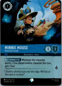 Minnie Mouse - Practical Traveler (Epic) Holo Epic Wilds Unknown 219/204 NM - Image 1