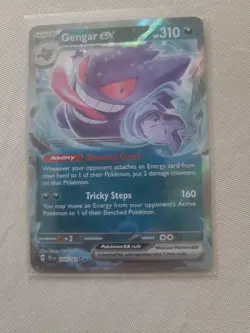 Pokemon TCG Gengar EX Temporal Forces Ultra Rare Card 104/162 - Image 1