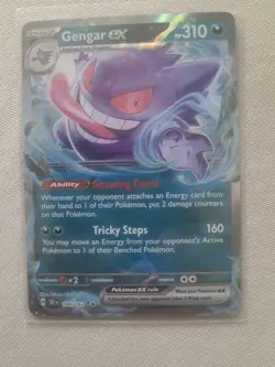 Pokemon TCG Gengar EX Temporal Forces Ultra Rare Card 104/162 - Image 2