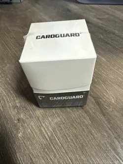 CARDGUARD WHITE DECK CASE Card Storage Box Standard Size Holds 100 Standard Card - Image 3