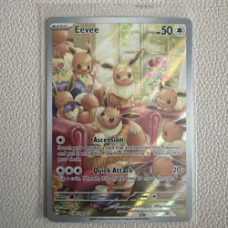 Eevee 188/167 - SV06: Twilight Masquerade Illustration Rare Holo Pokemon Card NM - Image 1