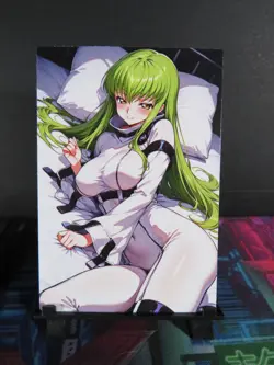 C.C. C2 Code Geass Custom Art Card NM Anime Waifu Collectible - Image 1