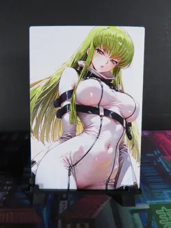 C.C. C2 Code Geass Custom Art Card NM Anime Waifu Collectible - Image 1