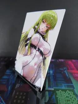 C.C. C2 Code Geass Custom Art Card NM Anime Waifu Collectible - Image 2
