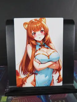 Raphtalia Rising of Shield Hero Custom Art Card NM Anime Waifu CCG Collectible - Image 1
