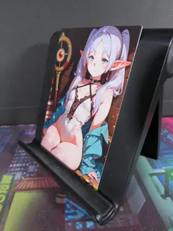 Frieren: Beyond Journey's End Custom Art Card NM Anime Waifu CCG Collectible - Image 2