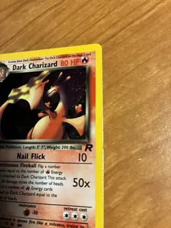 Pokemon TCG Dark Charizard 4/82 Holo Rare Card Team Rocket LP - Image 3