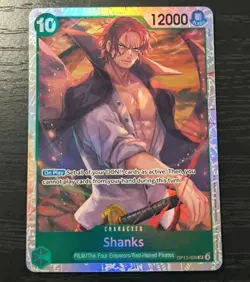 One Piece CCG Shanks Carrying On His Will SR Holo Card OP13-028 NM - Image 1