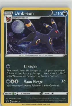 Umbreon - SWSH129 Promo SWSH: Sword & Shield Promo Cards NM Holo - Image 1