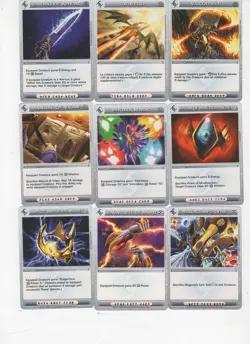 Chaotic lot #010. Lot of 9 Battlegear cards - Image 1