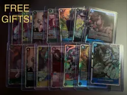 One Piece tcg Card Game 12 Cards Collection Mixed Lot w/ FREE GIFTS - Image 3