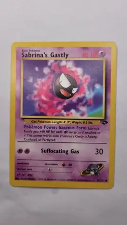Sabrina's Gastly 97/132 Gym Challenge Common Pokemon Card - Image 1