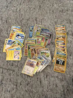 Pokemon Bulk Lot 55 Cards! (25 Holo/15 Vintage/15 Common Uncommon) FREE SHIPPING - Image 1