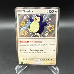 Pokemon TCG Paldean Fates Snorlax 202/091 Shiny Holo Rare NM+ AMAZING CARD! - Image 1