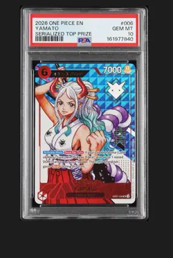 One Piece Card Game Yamato EB02-006 Serial Numbered Foil PSA 10 English - Image 3