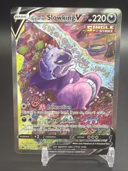 Pokemon Galarian Slowking v TCG Card Sword & Shield Chilling Reign 179/198 - Image 1