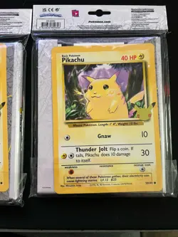 Pokemon Jumbo Pikachu Promo Card Binder 25th Anniversary Stamped Base Set NEW 820650809606 - Image 5