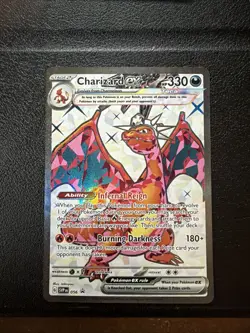 Pokemon Charizard ex Full Art Promo SVP Black Star 056 Holo 330HP English Card - Image 1