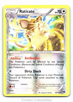 Raticate 88/122 - Breakpoint - Reverse Holo Pokemon Card - Near Mint - Image 1