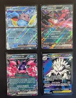 Pokemon EX Card Lot 4 Cards Yveltal EX Lapras ex Pecharunt ex Mega Abomasnow EX - Image 5