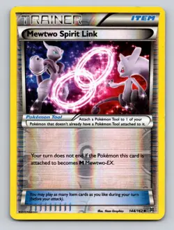 Mewtwo Spirit Link 144/162 Uncommon BREAKthrough Pokemon Reverse Holo MP - Image 1