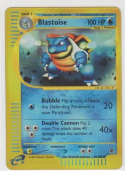 Pokemon TCG Expedition Blastoise Reverse Holo Card 36/165 - Image 1