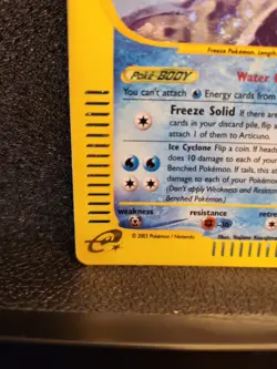 Pokemon TCG Articuno H3/H32 Skyridge Holo Rare E-Reader LP - Image 5