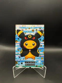Pokemon Pikachu Poncho Umbreon Gold Star Attacks 2 Holo Database Card Peru - Image 1