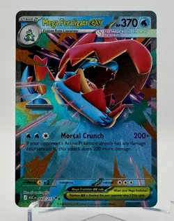 2026 Pokemon Ascended Heroes Mega Feraligatr ex #043/217 Double Rare - Image 1